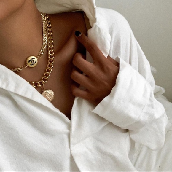 Jewelry - Layers of Jewelry Vintage Reworked Chanel Choker